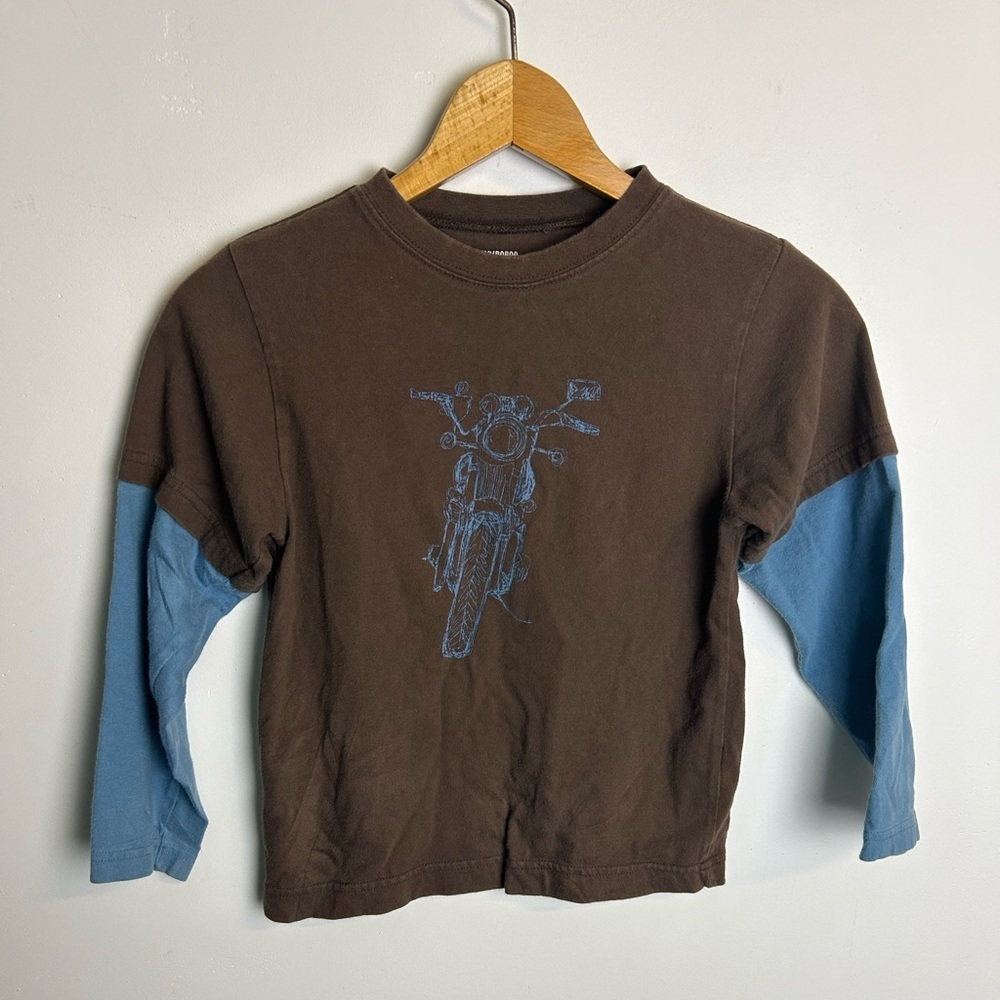Vintage Y2K Gymboree kids‎ Long sleeve Shirt Tee Size 6 Brown Skater Board